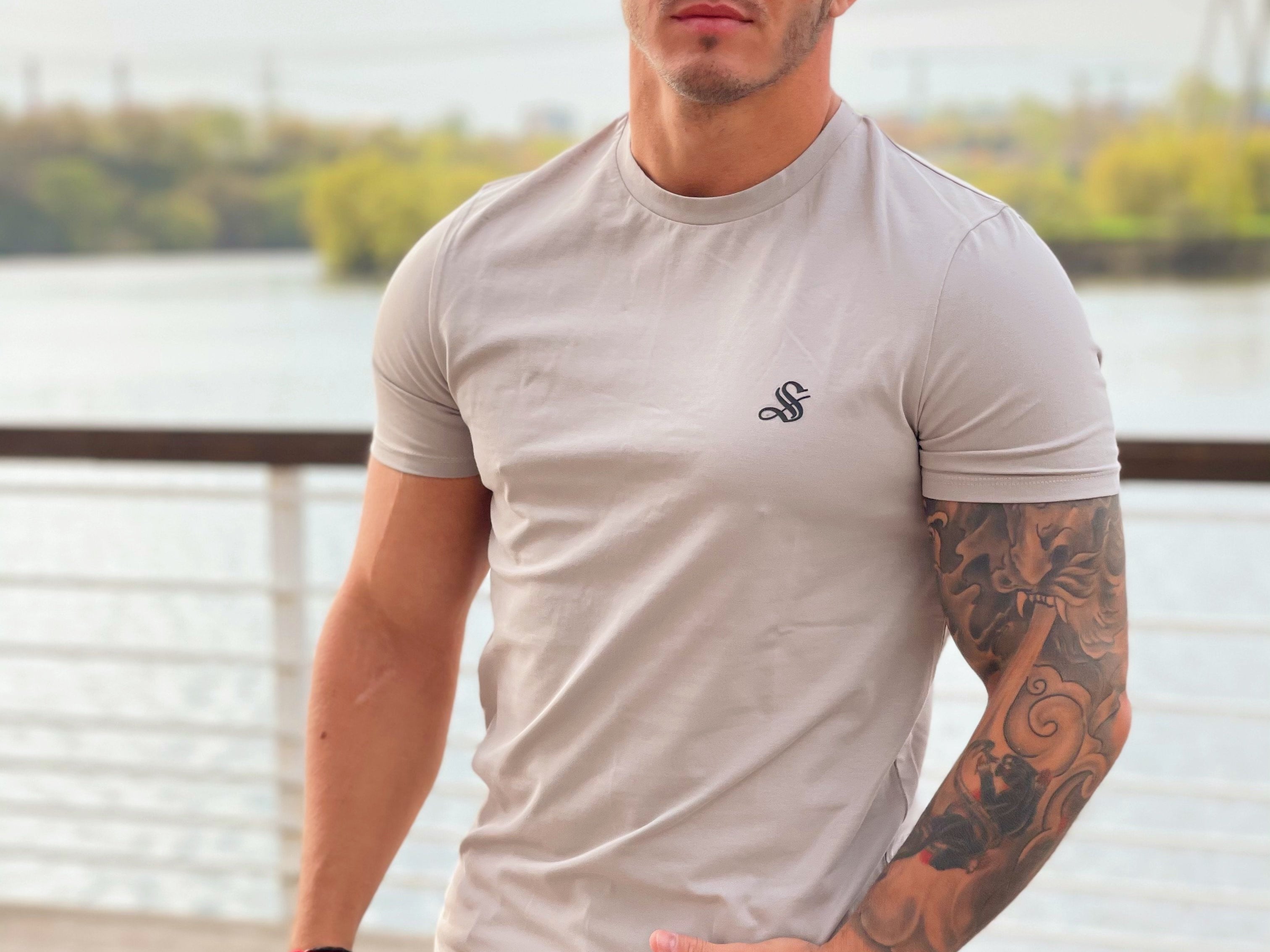 Creamyski - Creamy Short Sleeves T-Shirt for Men (PRE-ORDER DISPATCH DATE 1 JULY 2022) - Sarman Fashion - Wholesale Clothing Fashion Brand for Men from Canada