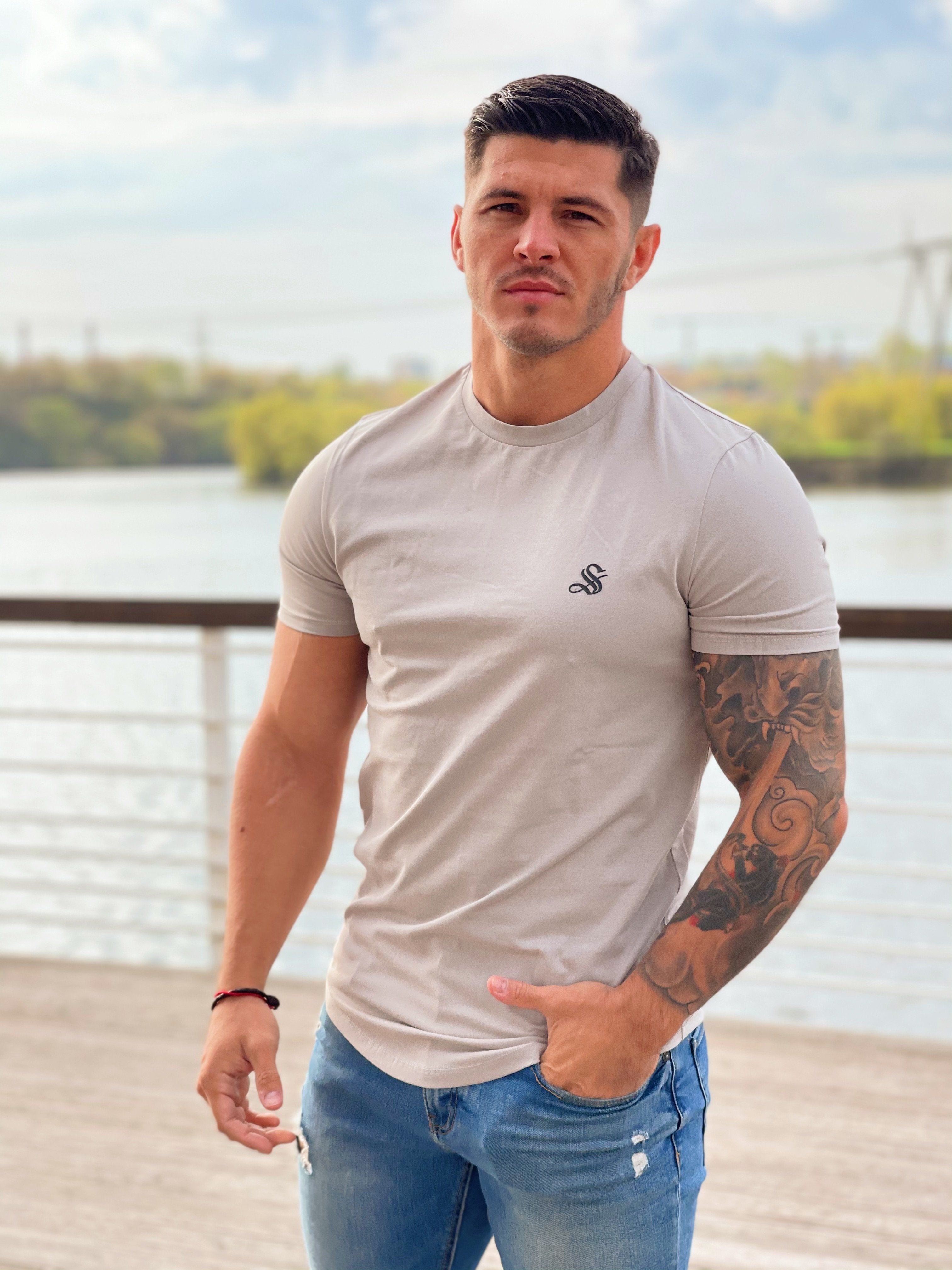 Creamyski - Creamy Short Sleeves T-Shirt for Men (PRE-ORDER DISPATCH DATE 1 JULY 2022) - Sarman Fashion - Wholesale Clothing Fashion Brand for Men from Canada