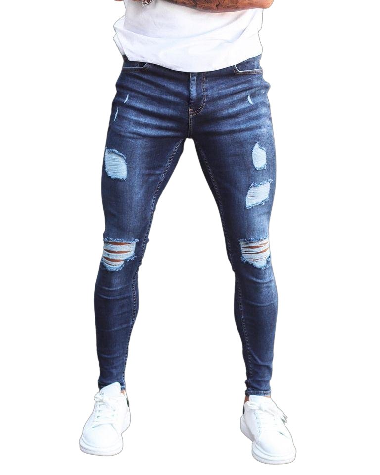 Creation - Dark Blue Skinny Jeans for Men - Sarman Fashion - Wholesale Clothing Fashion Brand for Men from Canada