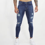 Creation - Dark Blue Skinny Jeans for Men - Sarman Fashion - Wholesale Clothing Fashion Brand for Men from Canada
