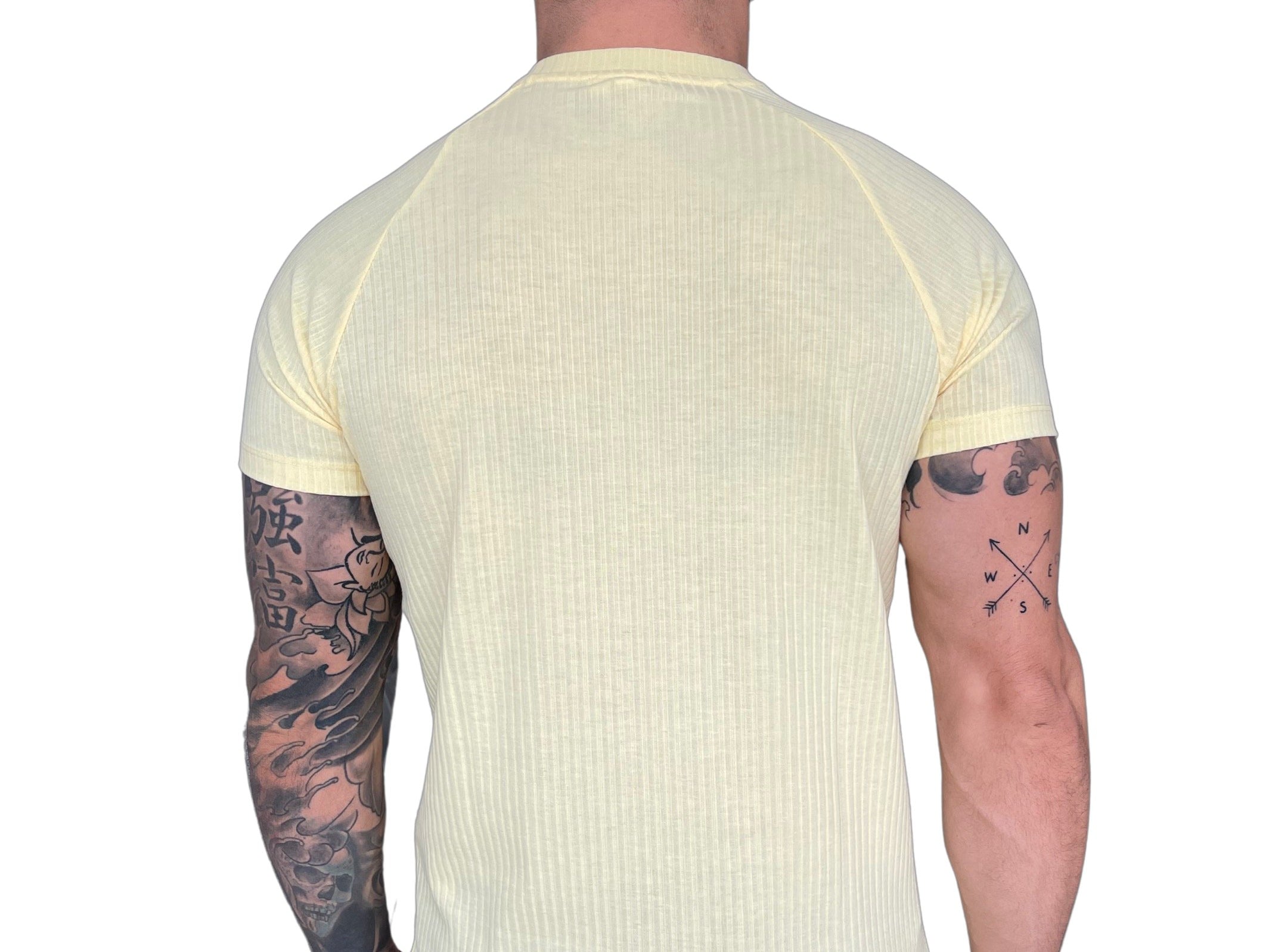 Cremol - Cream T-shirt for Men - Sarman Fashion - Wholesale Clothing Fashion Brand for Men from Canada