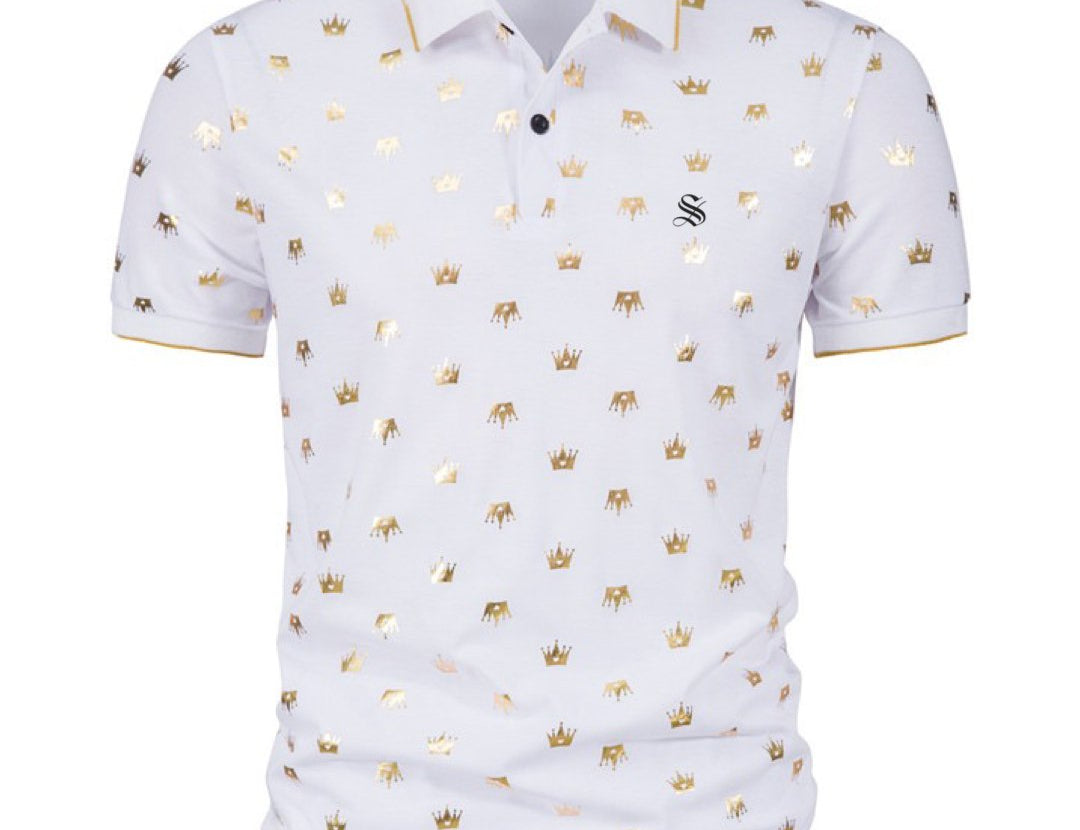 Crowns - Polo Shirt for Men - Sarman Fashion - Wholesale Clothing Fashion Brand for Men from Canada