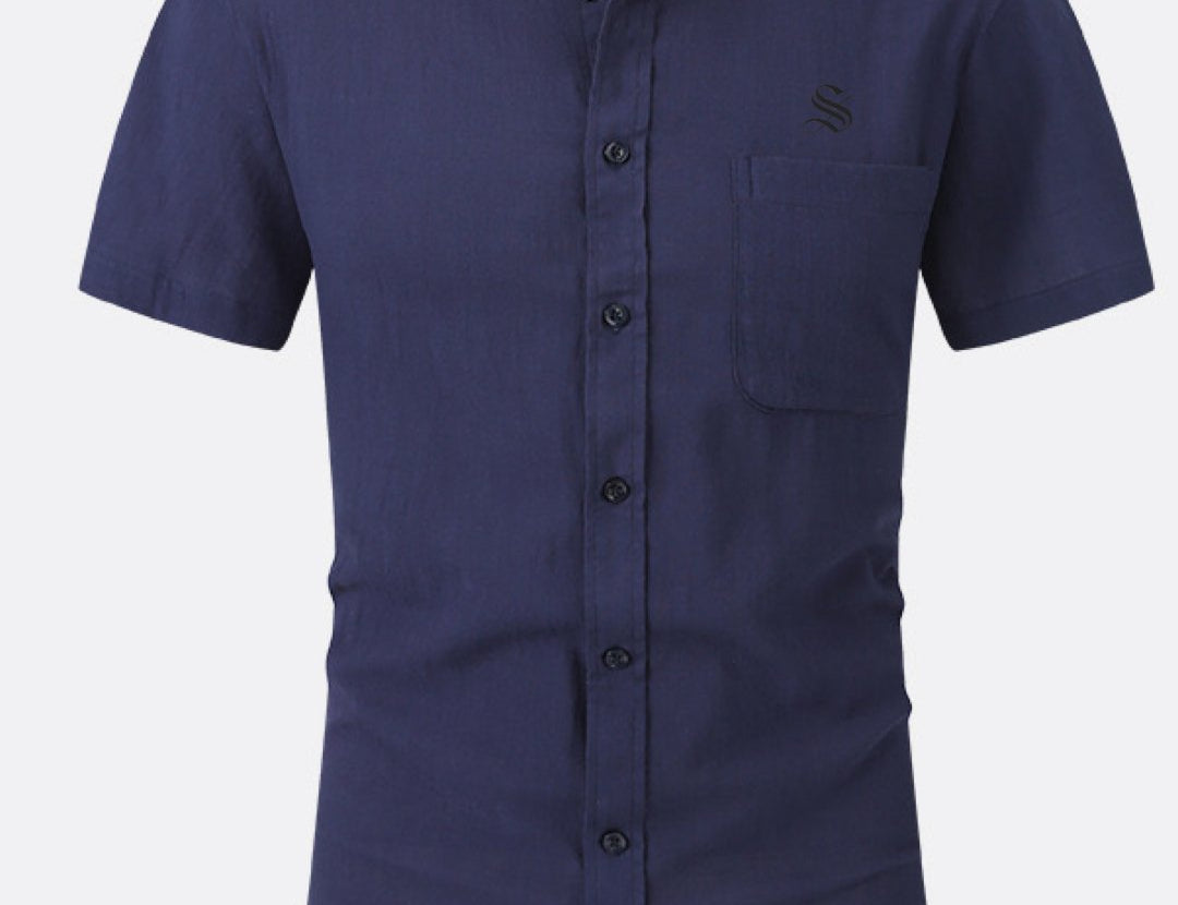 Csuna - Short Sleeves Shirt for Men - Sarman Fashion - Wholesale Clothing Fashion Brand for Men from Canada