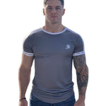 Cyberdyne - Silver T-shirt for Men - Sarman Fashion - Wholesale Clothing Fashion Brand for Men from Canada