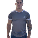 Cyberdyne - Silver T-shirt for Men - Sarman Fashion - Wholesale Clothing Fashion Brand for Men from Canada