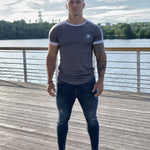 Cyberdyne - Silver T-shirt for Men (PRE-ORDER DISPATCH DATE 25 SEPTEMBER) - Sarman Fashion - Wholesale Clothing Fashion Brand for Men from Canada