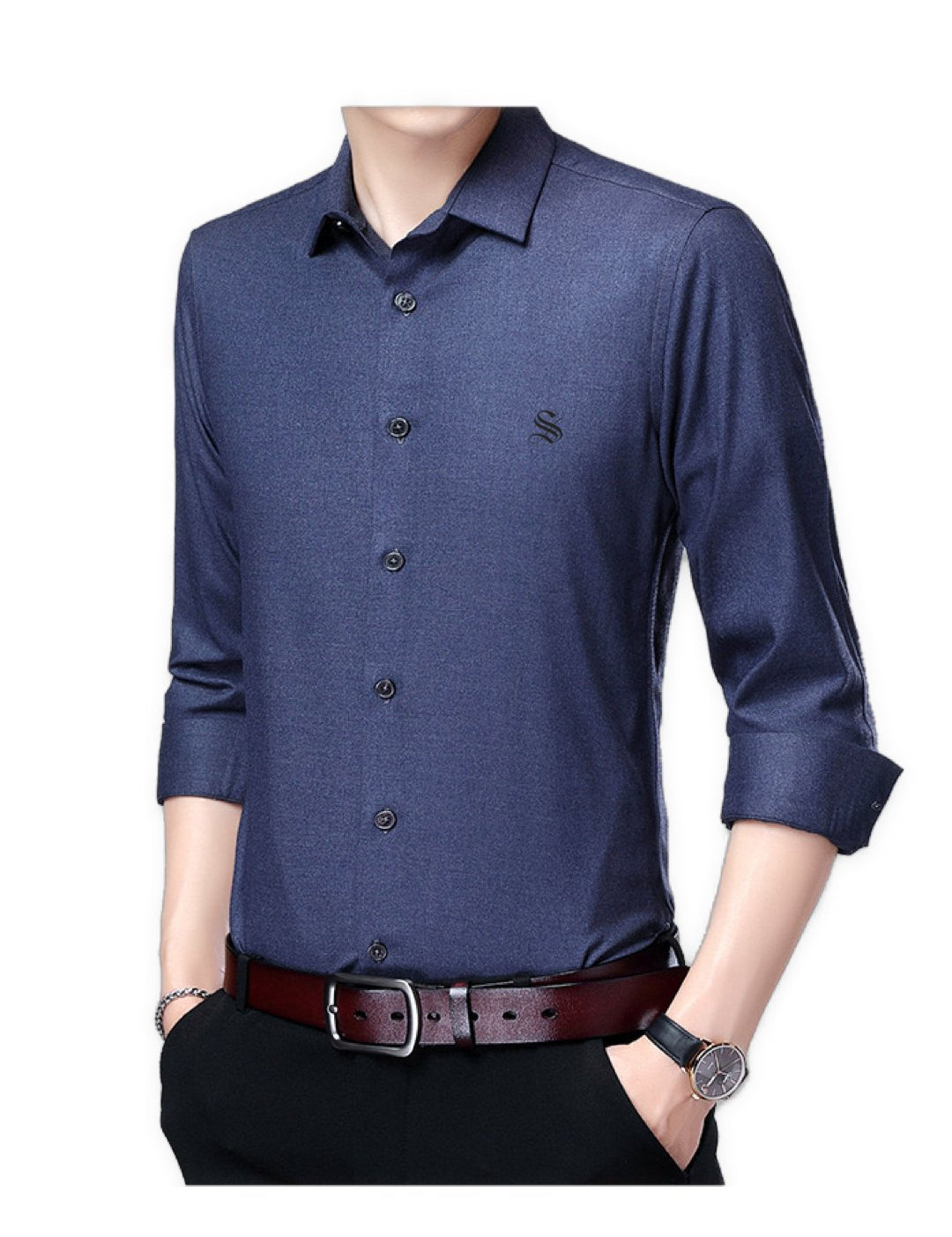 Dago - Long Sleeves Shirt for Men - Sarman Fashion - Wholesale Clothing Fashion Brand for Men from Canada