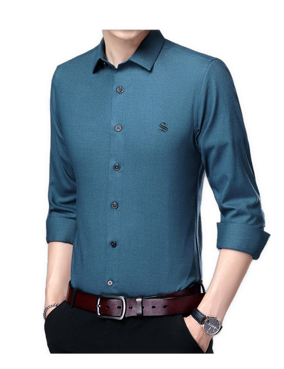 Dago - Long Sleeves Shirt for Men - Sarman Fashion - Wholesale Clothing Fashion Brand for Men from Canada
