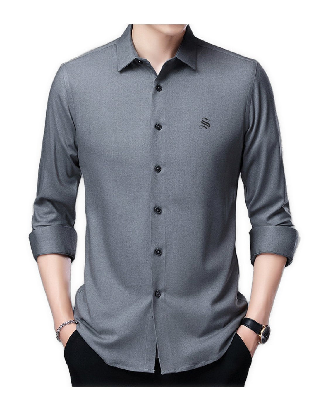 Dago - Long Sleeves Shirt for Men - Sarman Fashion - Wholesale Clothing Fashion Brand for Men from Canada