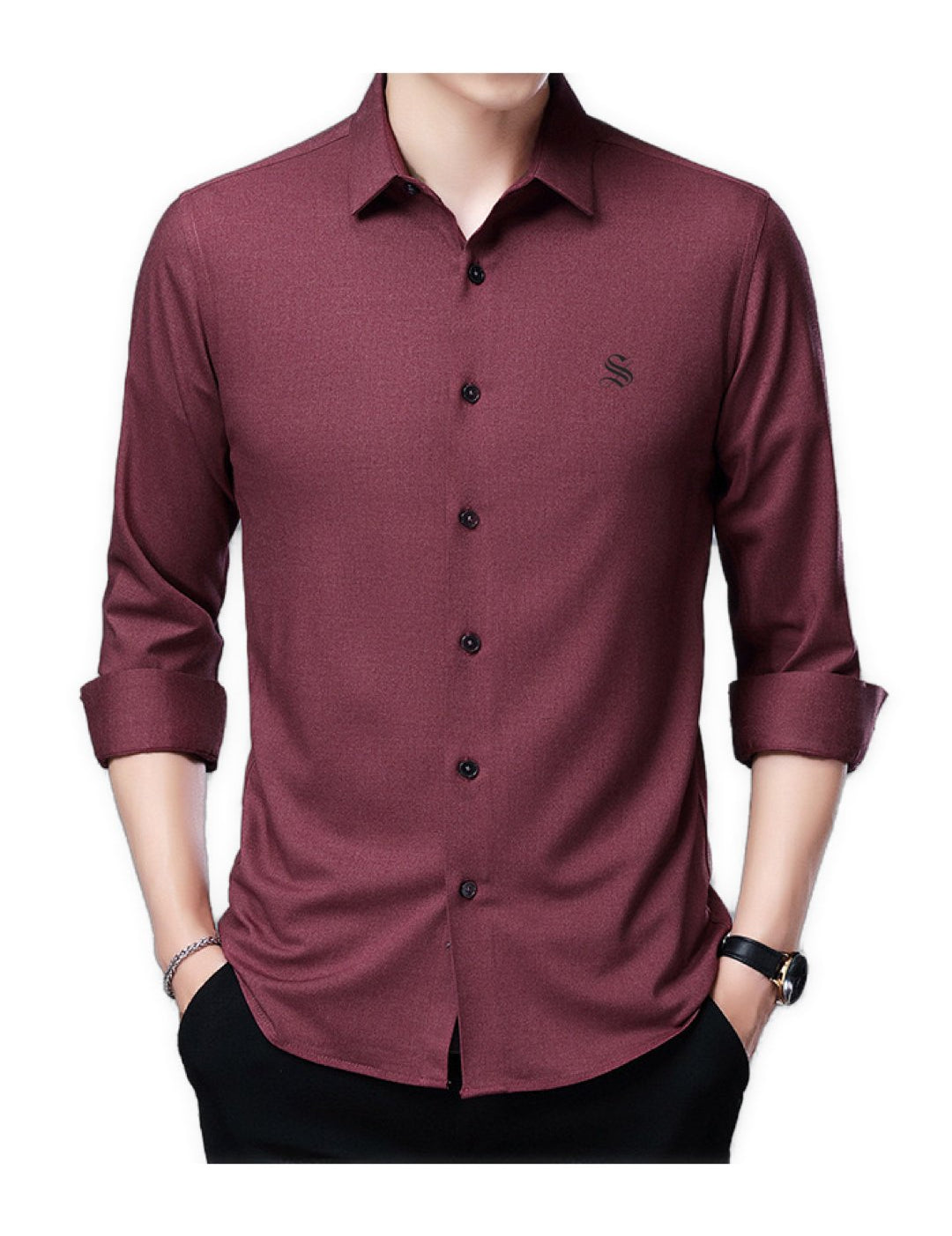 Dago - Long Sleeves Shirt for Men - Sarman Fashion - Wholesale Clothing Fashion Brand for Men from Canada