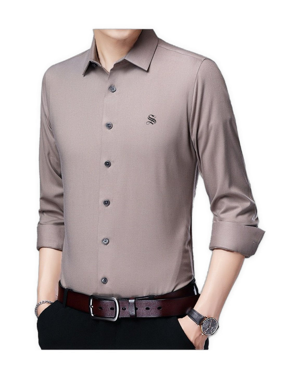 Dago - Long Sleeves Shirt for Men - Sarman Fashion - Wholesale Clothing Fashion Brand for Men from Canada