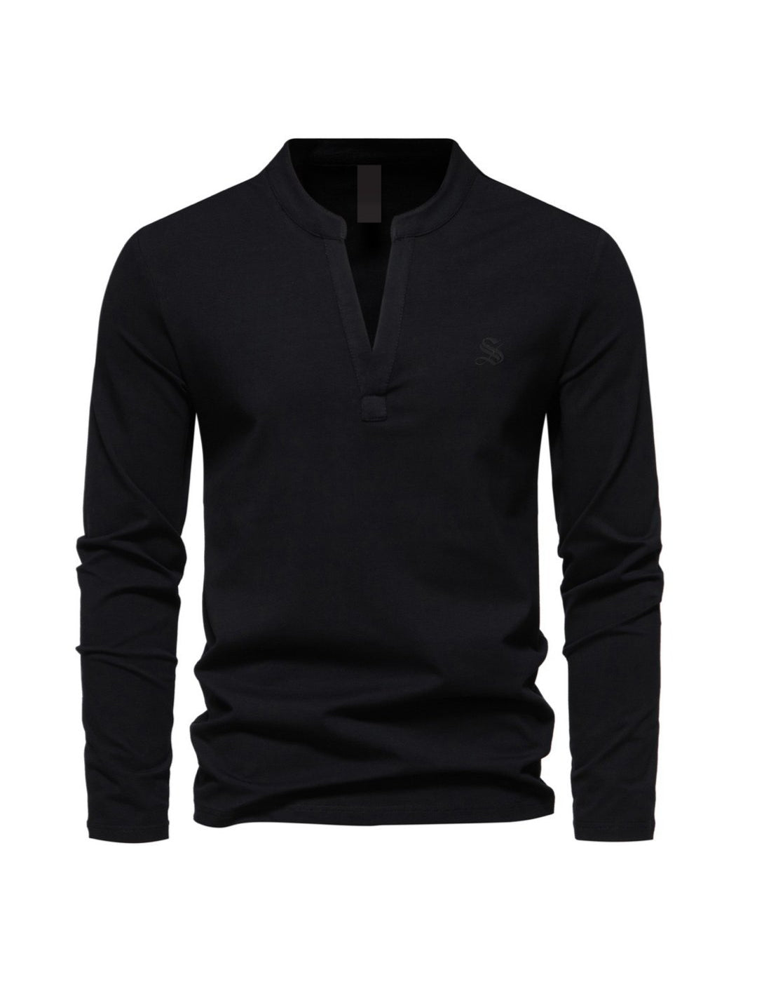 Deep V - Long Sleeves Shirt for Men - Sarman Fashion - Wholesale Clothing Fashion Brand for Men from Canada