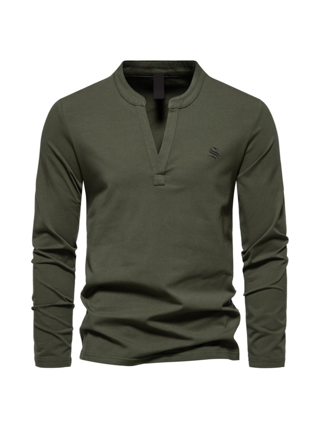 Deep V - Long Sleeves Shirt for Men - Sarman Fashion - Wholesale Clothing Fashion Brand for Men from Canada