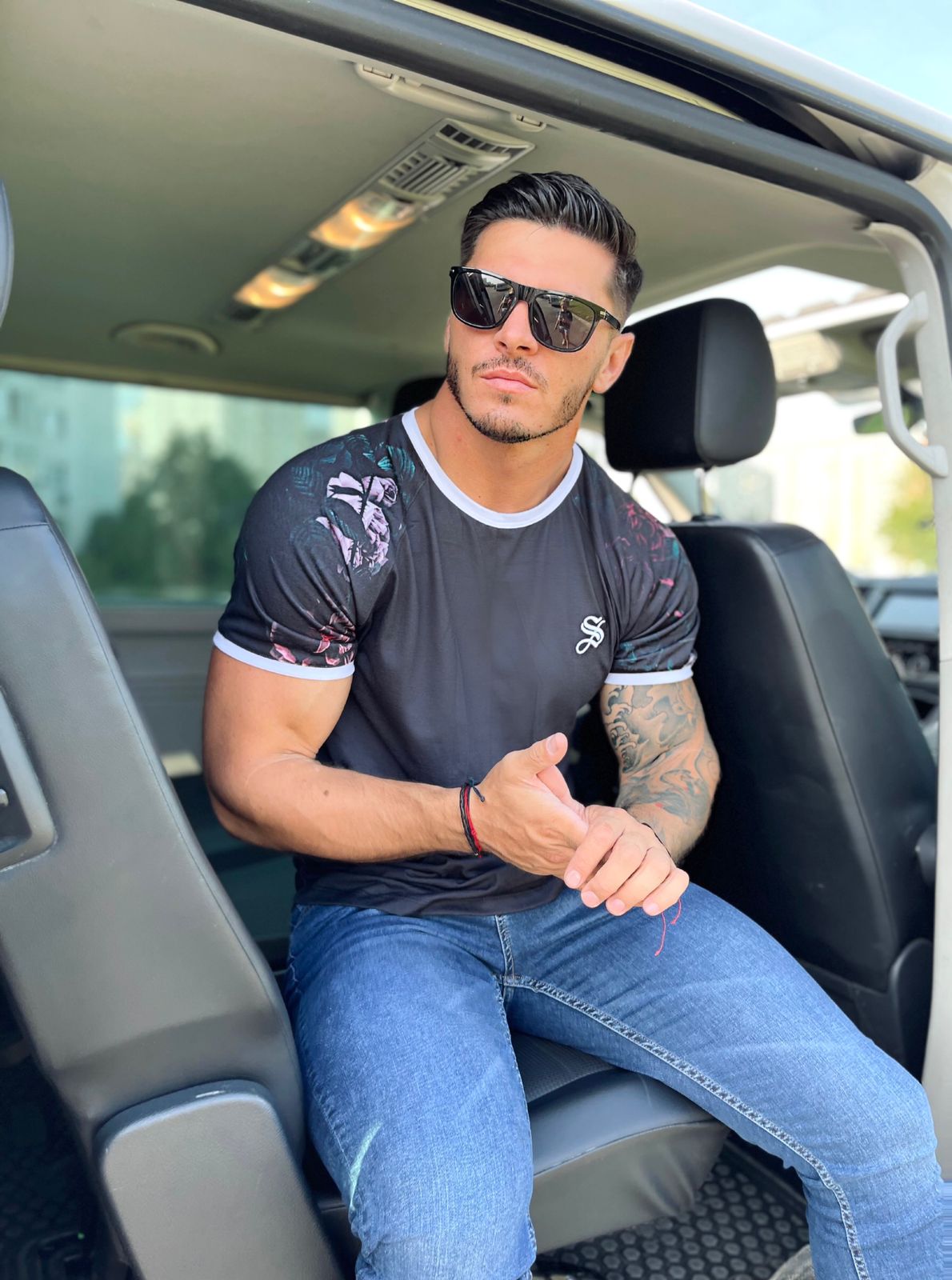 Defender - Dark Blue T-shirt for Men - Sarman Fashion - Wholesale Clothing Fashion Brand for Men from Canada