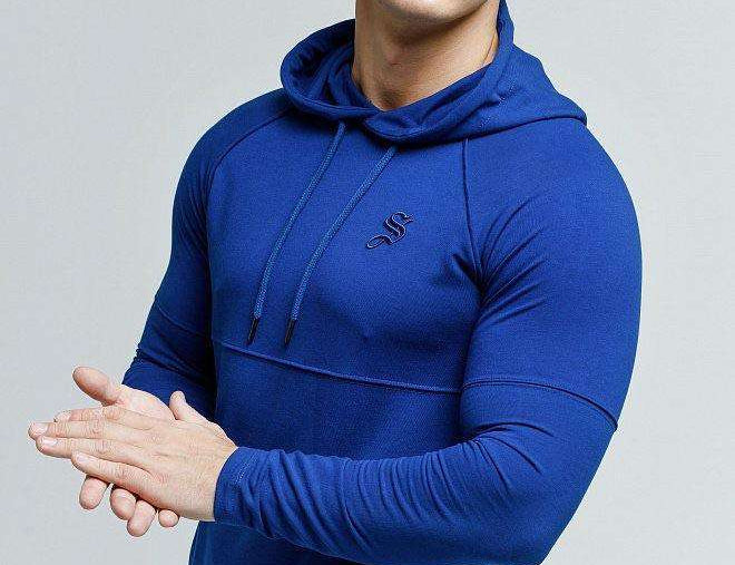 Deluge - Blue Hoodie for Men (PRE-ORDER DISPATCH DATE 25 September 2024) - Sarman Fashion - Wholesale Clothing Fashion Brand for Men from Canada