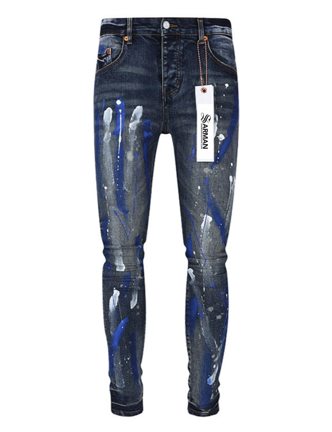 Delzxu - Skinny Legs Denim Jeans for Men - Sarman Fashion - Wholesale Clothing Fashion Brand for Men from Canada