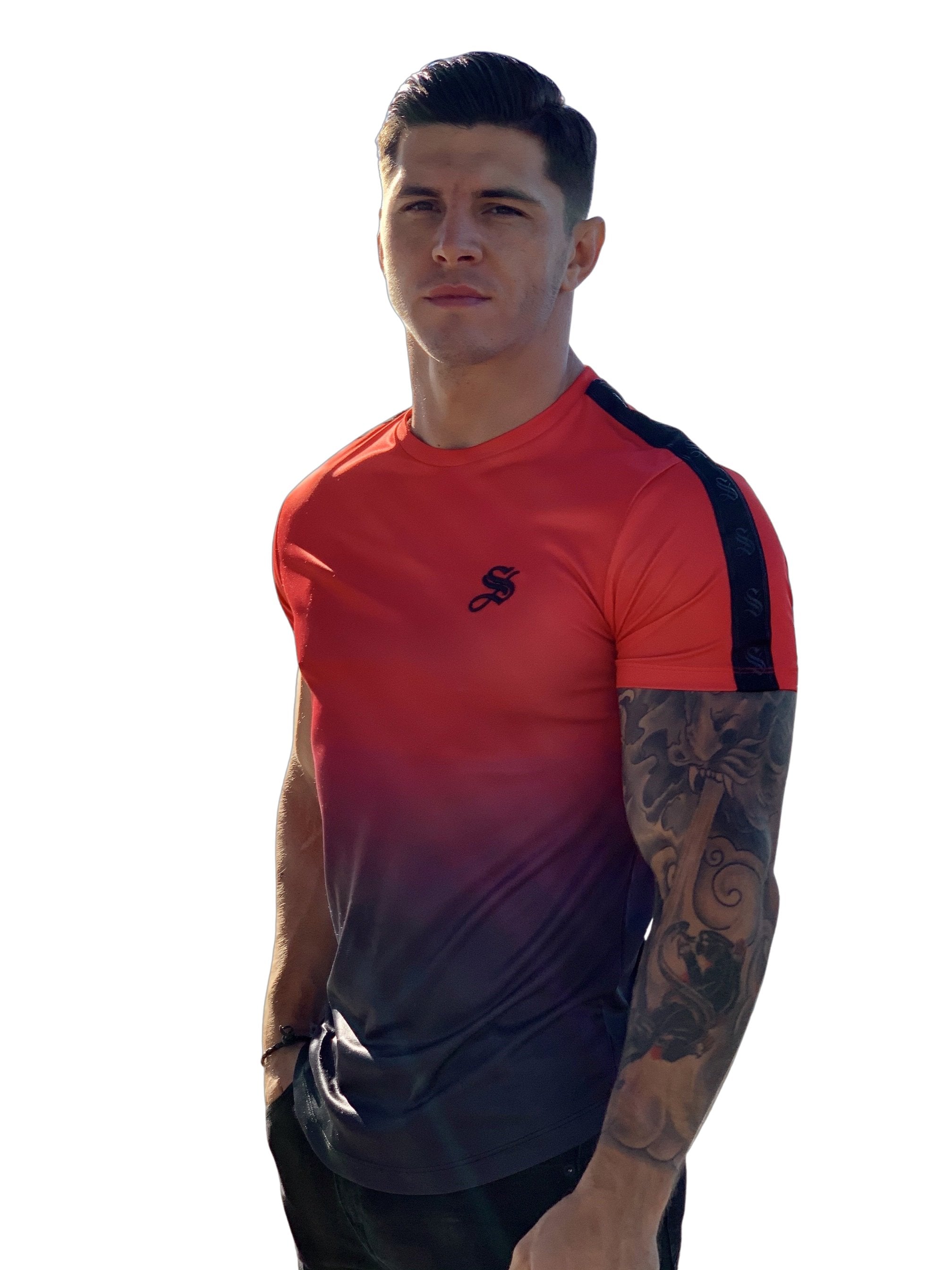 Devil - Red/Black T-shirt for Men - Sarman Fashion - Wholesale Clothing Fashion Brand for Men from Canada