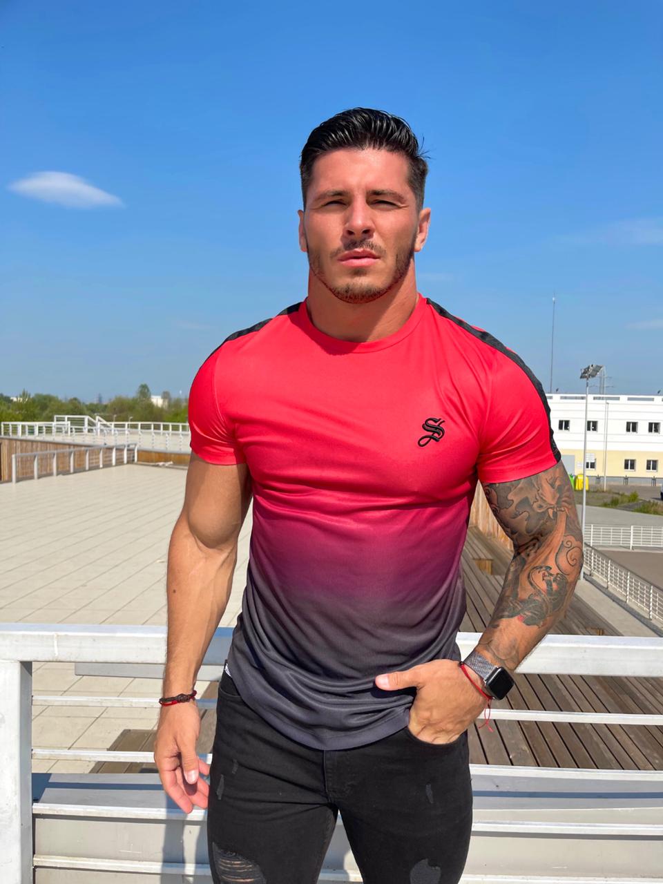 Devil - Red/Black T-shirt for Men - Sarman Fashion - Wholesale Clothing Fashion Brand for Men from Canada