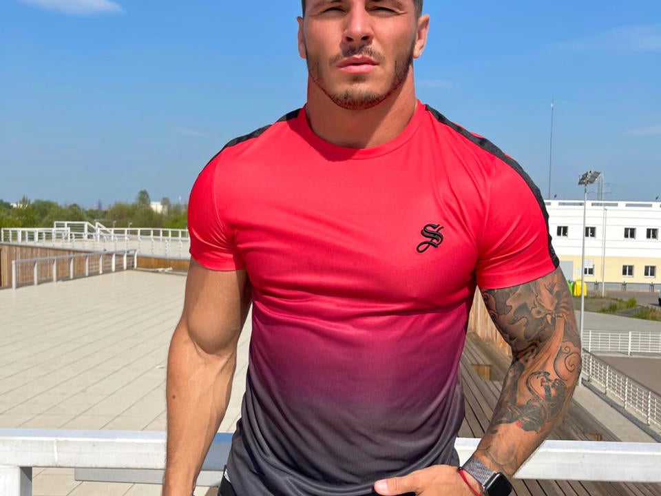 Devil - Red/Black T-shirt for Men - Sarman Fashion - Wholesale Clothing Fashion Brand for Men from Canada