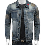 DHUMA - Long Sleeve Jeans Jacket for Men - Sarman Fashion - Wholesale Clothing Fashion Brand for Men from Canada