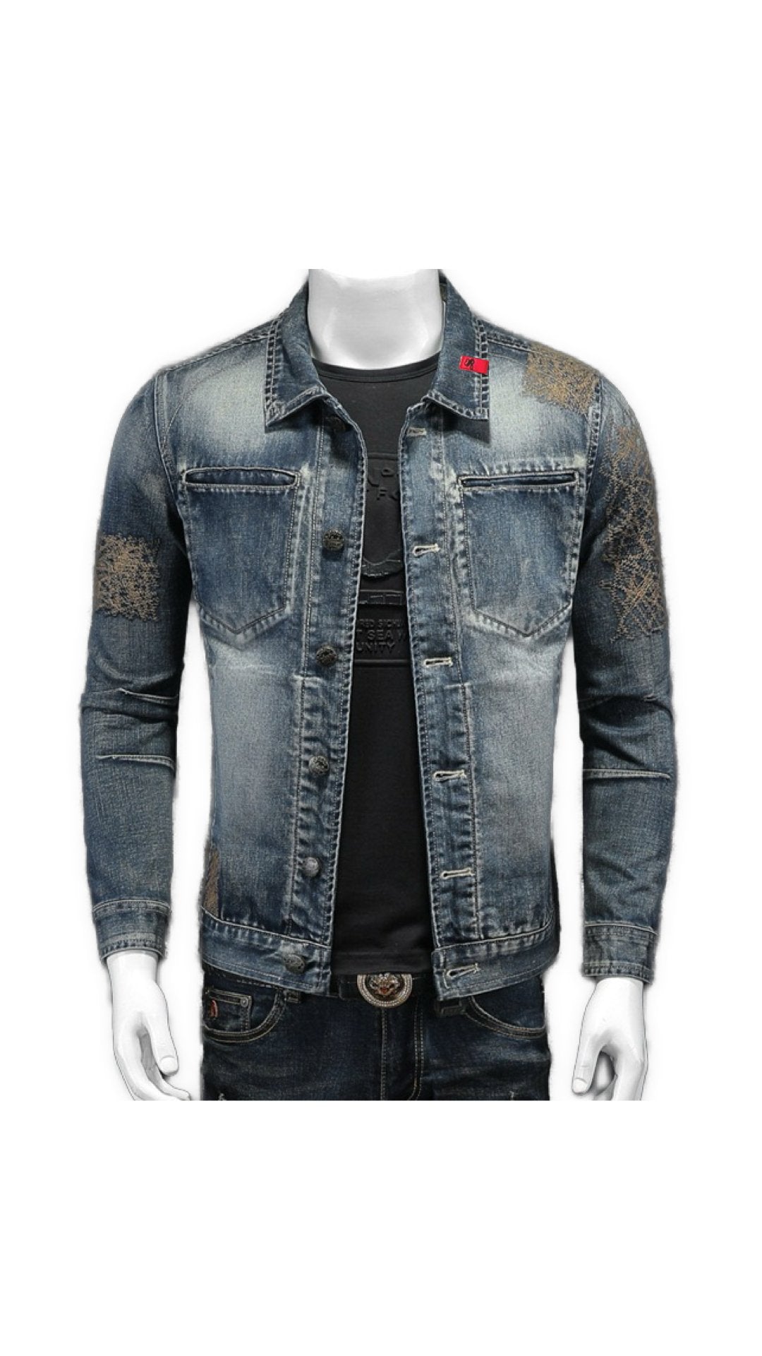 DHUMA - Long Sleeve Jeans Jacket for Men - Sarman Fashion - Wholesale Clothing Fashion Brand for Men from Canada