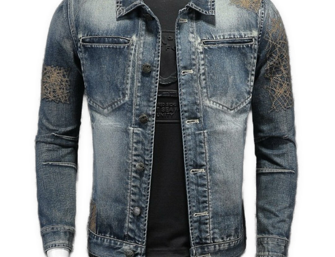 DHUMA - Long Sleeve Jeans Jacket for Men - Sarman Fashion - Wholesale Clothing Fashion Brand for Men from Canada