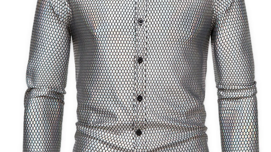 Disco- Long Sleeves Shirt for Men - Sarman Fashion - Wholesale Clothing Fashion Brand for Men from Canada