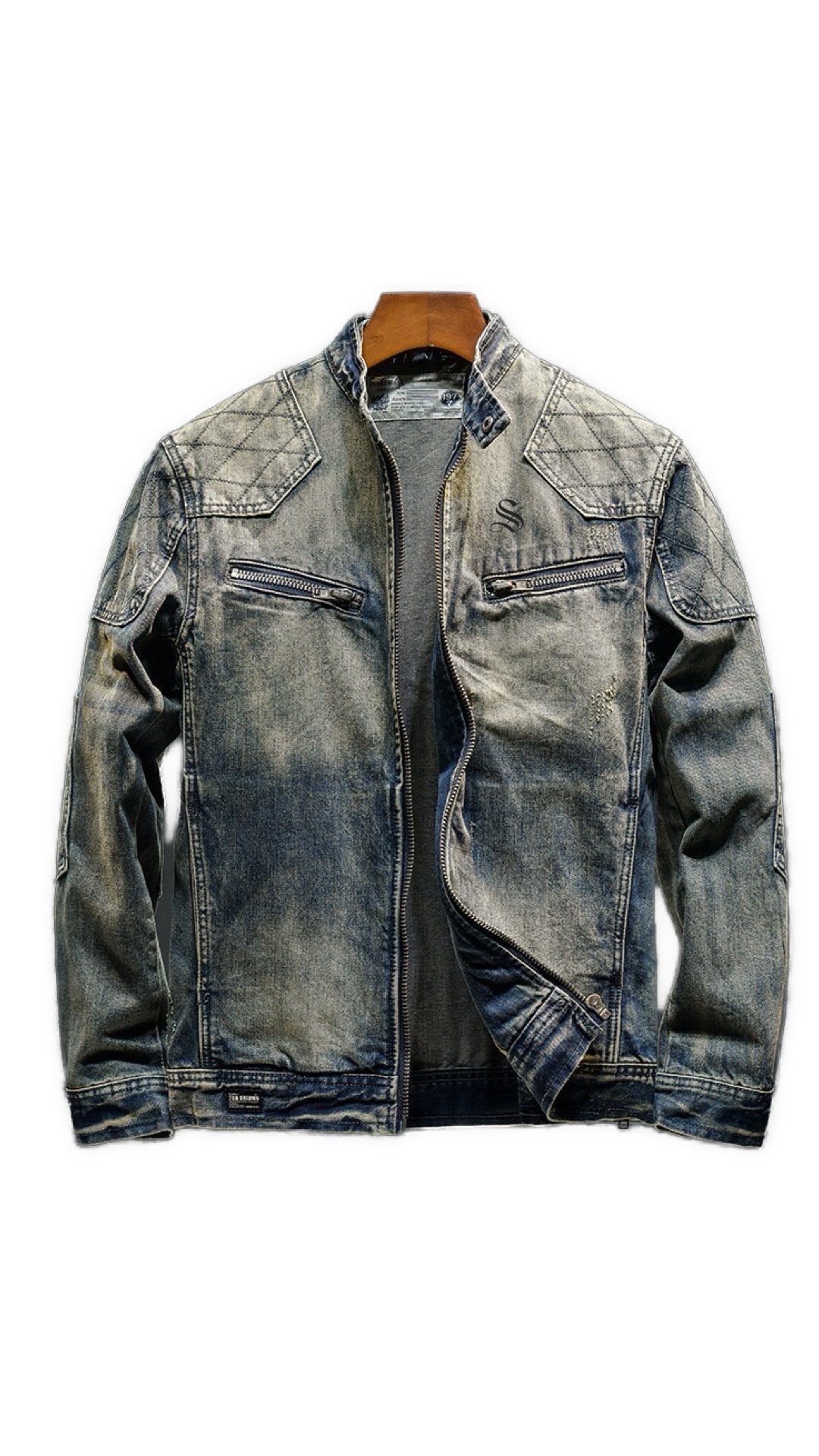 DNKL - Long Sleeve Jeans Jacket for Men - Sarman Fashion - Wholesale Clothing Fashion Brand for Men from Canada