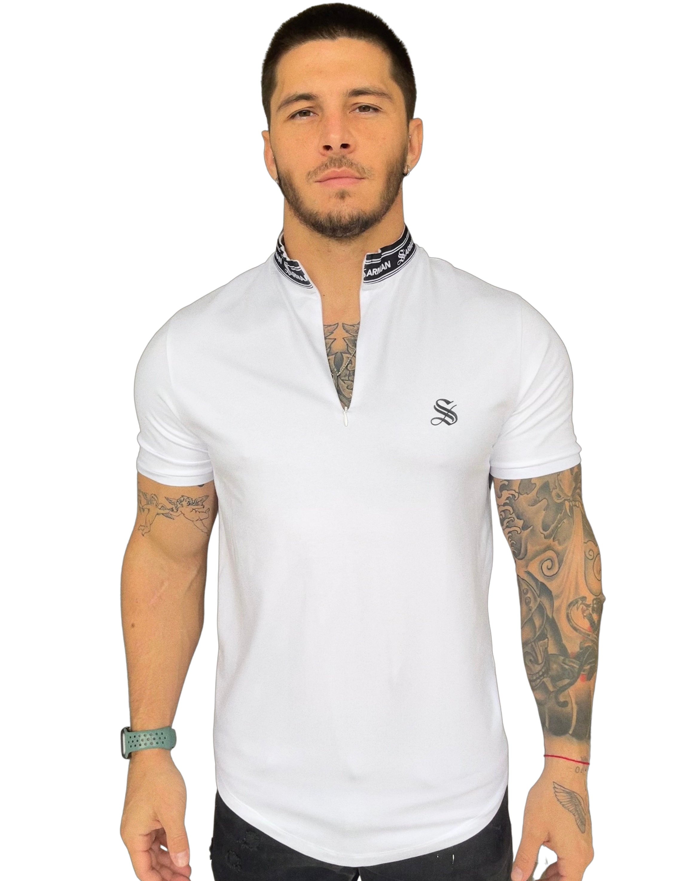 Dom 1 - White T-shirt for Men - Sarman Fashion - Wholesale Clothing Fashion Brand for Men from Canada