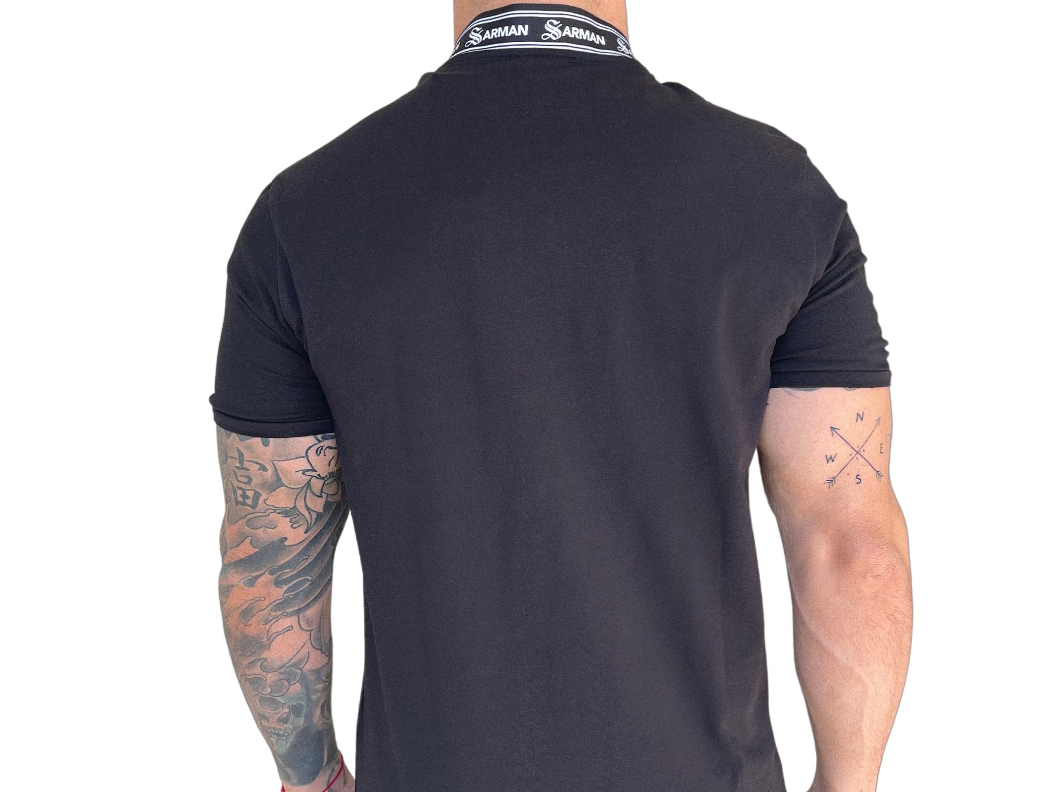 Dom 2 - Black T-shirt for Men - Sarman Fashion - Wholesale Clothing Fashion Brand for Men from Canada