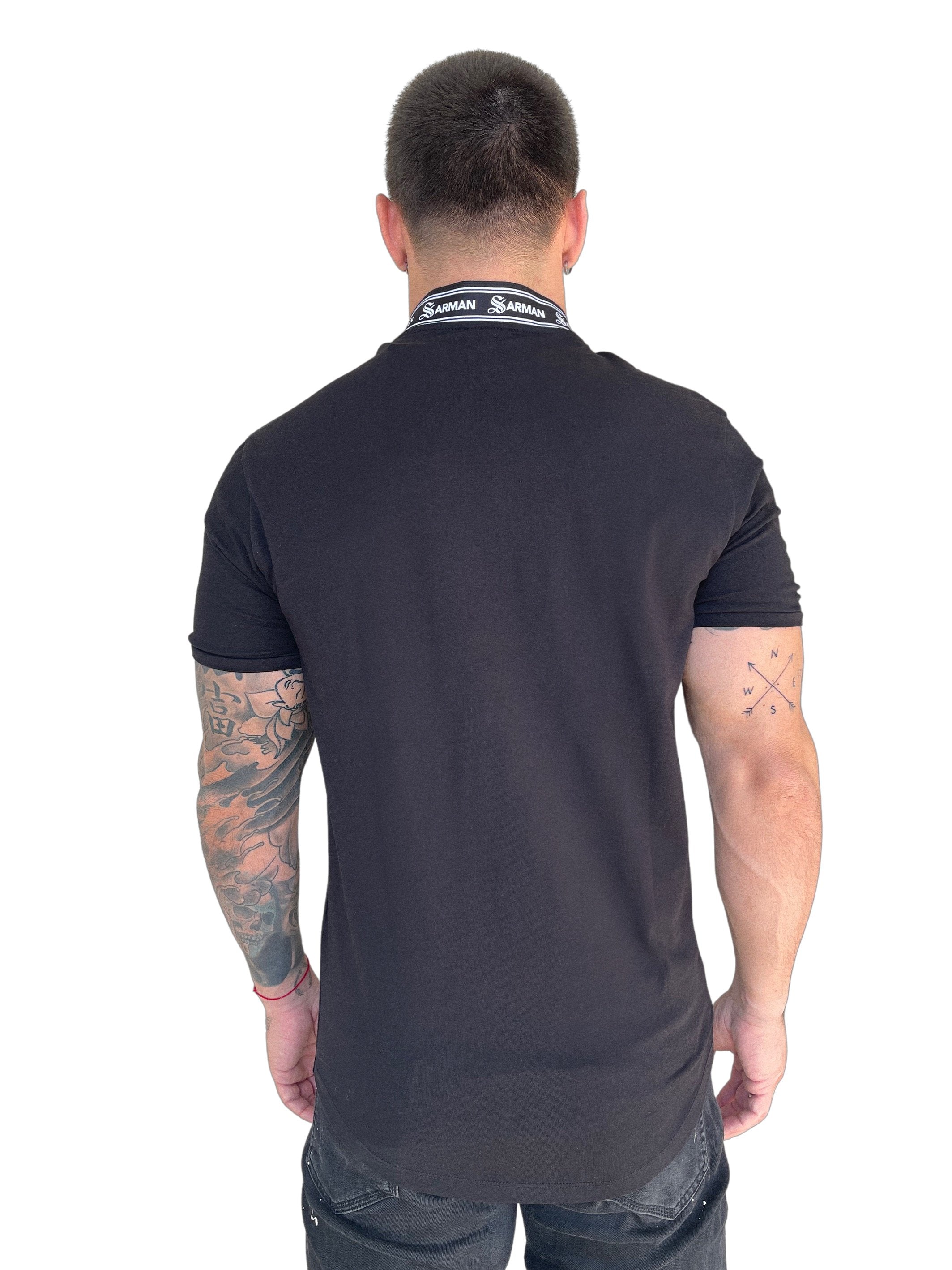 Dom 2 - Black T-shirt for Men - Sarman Fashion - Wholesale Clothing Fashion Brand for Men from Canada