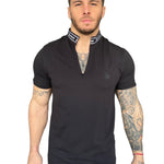 Dom 2 - Black T-shirt for Men - Sarman Fashion - Wholesale Clothing Fashion Brand for Men from Canada