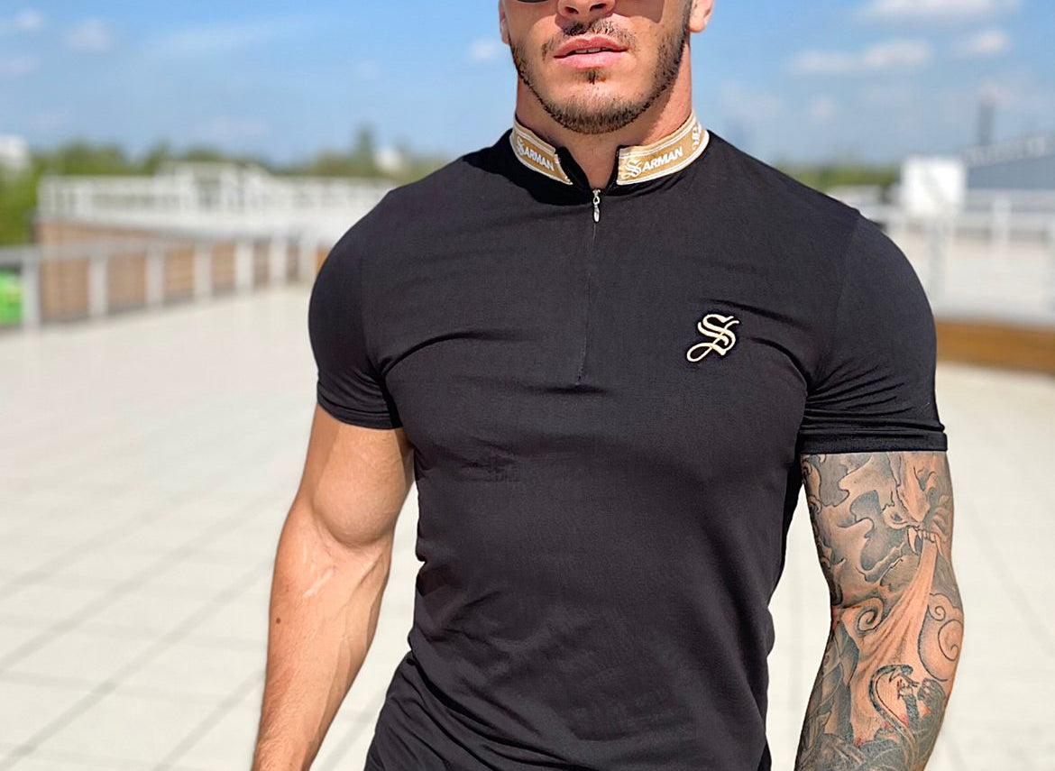Domination - Black T-shirt for Men - Sarman Fashion - Wholesale Clothing Fashion Brand for Men from Canada