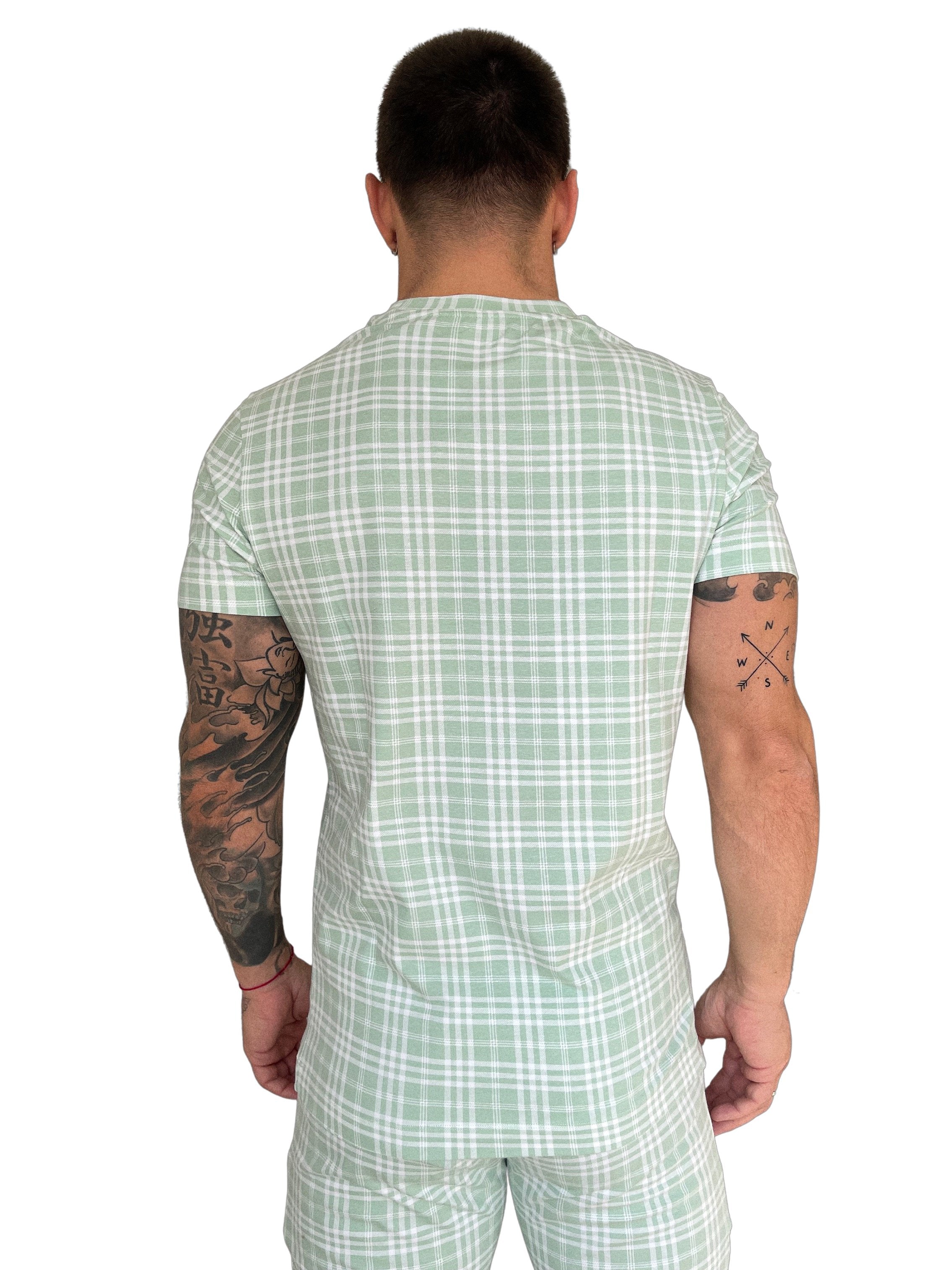 Dove - Green/White Men’s T-Shirt - Sarman Fashion - Wholesale Clothing Fashion Brand for Men from Canada