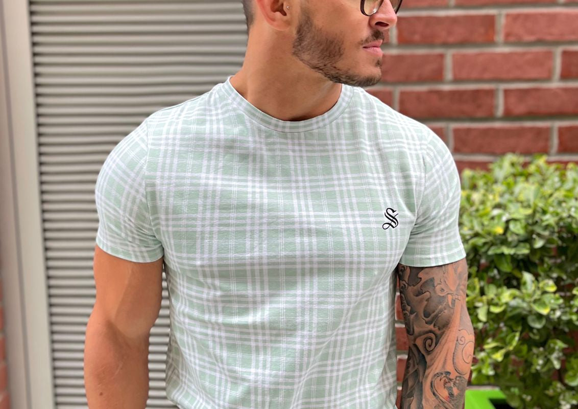 Dove - Green/White Men’s T-Shirt (PRE-ORDER DISPATCH DATE 1 JULY 2022) - Sarman Fashion - Wholesale Clothing Fashion Brand for Men from Canada