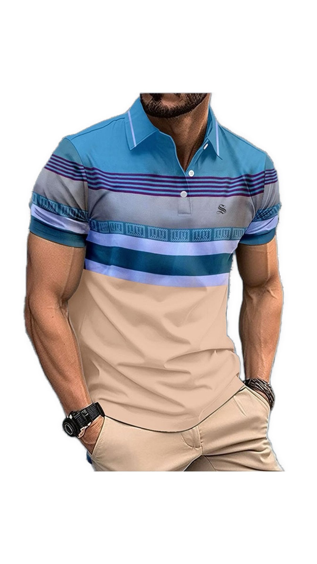 DTEE - Polo Shirt for Men - Sarman Fashion - Wholesale Clothing Fashion Brand for Men from Canada