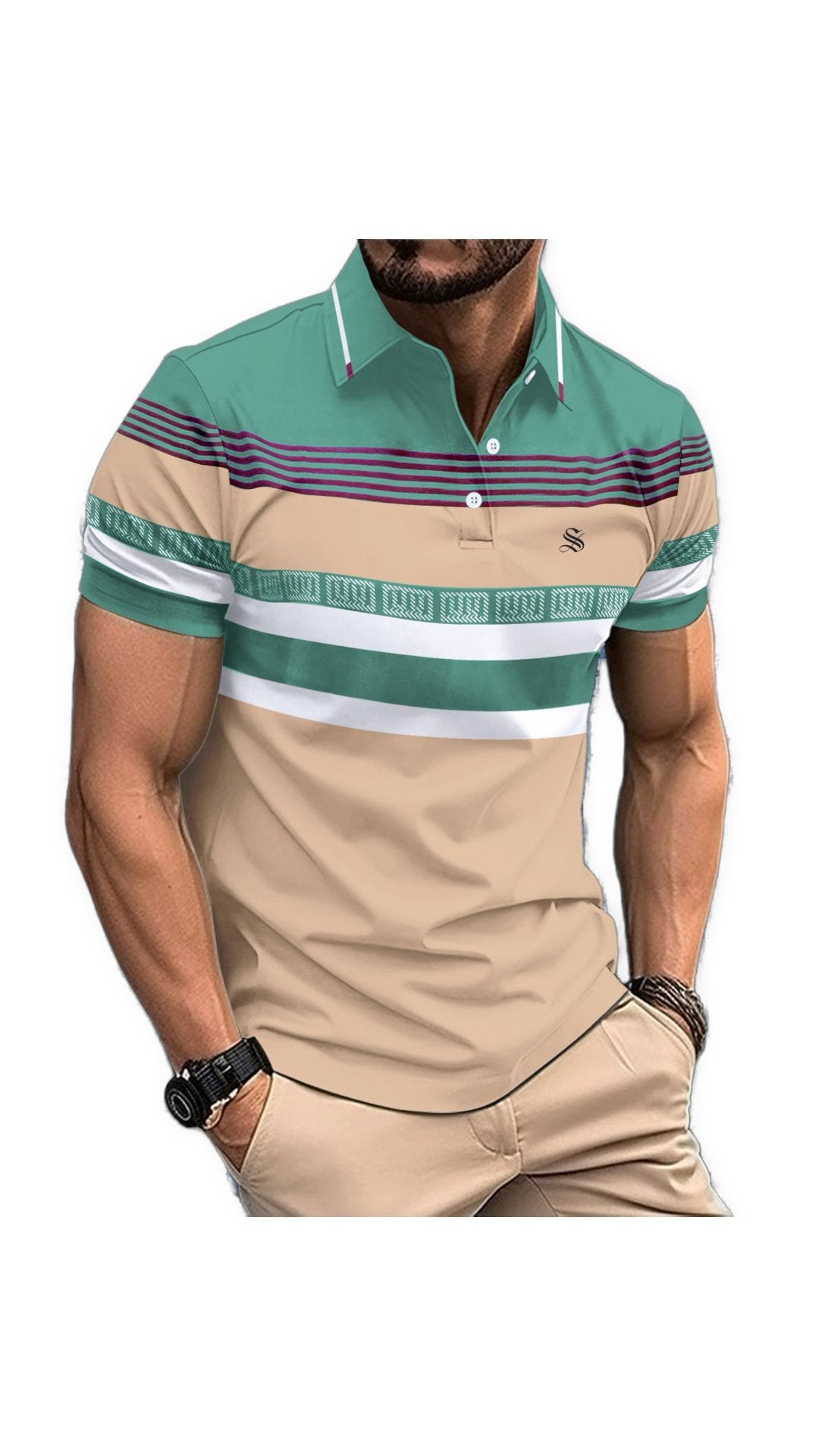 DTEE - Polo Shirt for Men - Sarman Fashion - Wholesale Clothing Fashion Brand for Men from Canada
