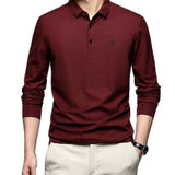 Dustin - Long Sleeves Polo Shirt for Men - Sarman Fashion - Wholesale Clothing Fashion Brand for Men from Canada