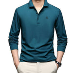 Dustin - Long Sleeves Polo Shirt for Men - Sarman Fashion - Wholesale Clothing Fashion Brand for Men from Canada