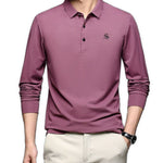 Dustin - Long Sleeves Polo Shirt for Men - Sarman Fashion - Wholesale Clothing Fashion Brand for Men from Canada