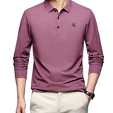 Dustin - Long Sleeves Polo Shirt for Men - Sarman Fashion - Wholesale Clothing Fashion Brand for Men from Canada