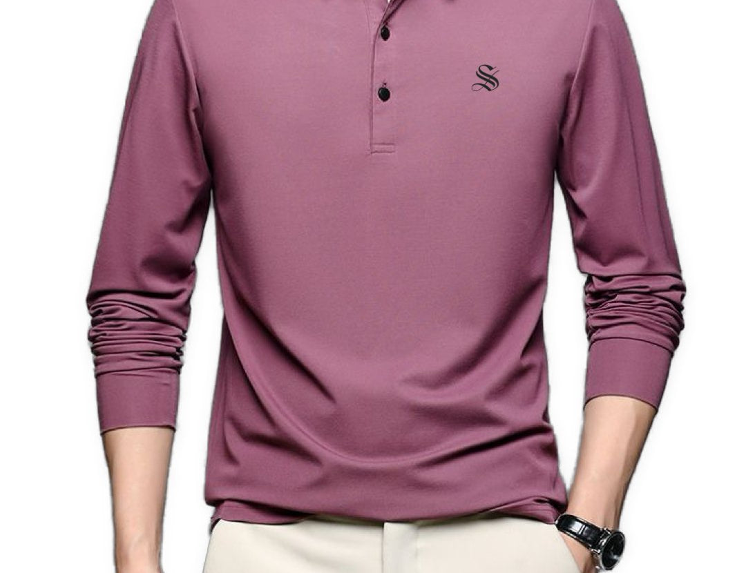 Dustin - Long Sleeves Polo Shirt for Men - Sarman Fashion - Wholesale Clothing Fashion Brand for Men from Canada