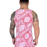 East - Red Tank Top for Men - Sarman Fashion - Wholesale Clothing Fashion Brand for Men from Canada