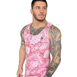 East - Red Tank Top for Men - Sarman Fashion - Wholesale Clothing Fashion Brand for Men from Canada