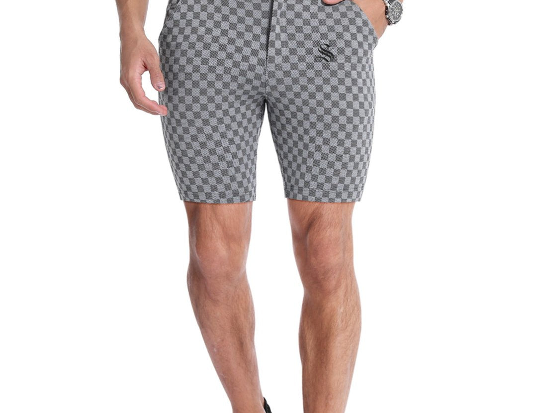EchequeM - Shorts for Men - Sarman Fashion - Wholesale Clothing Fashion Brand for Men from Canada