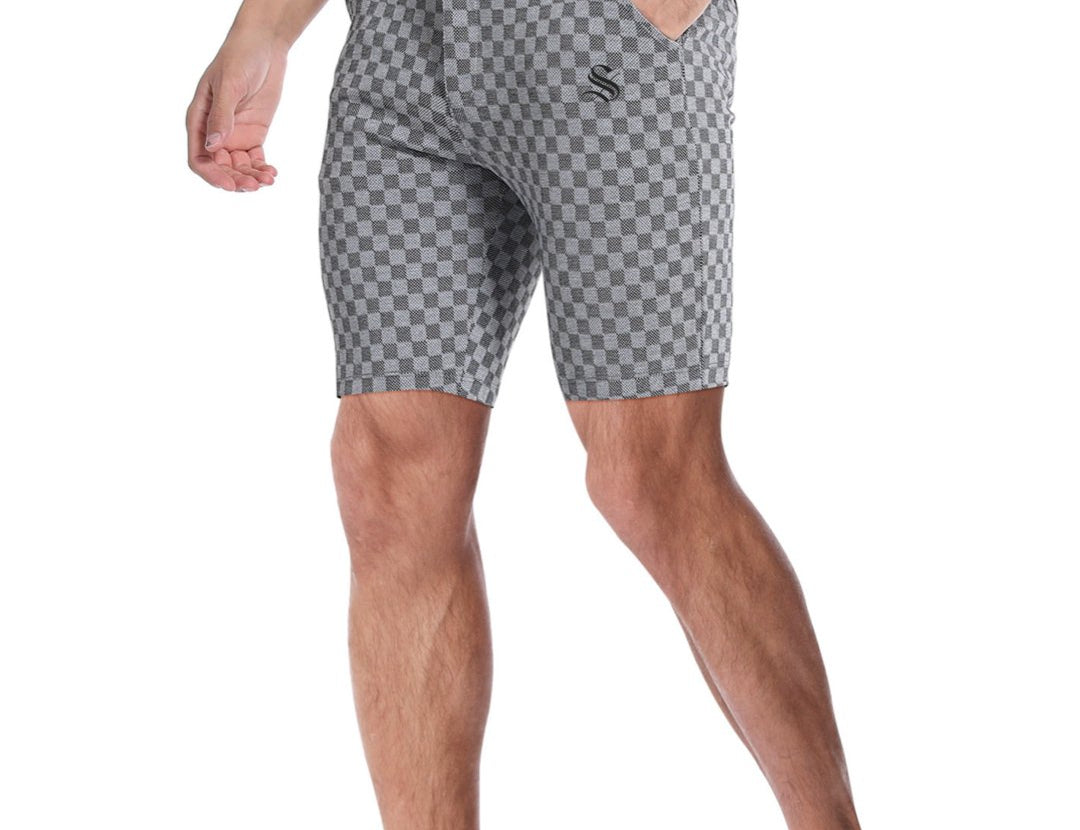 EchequeM - Shorts for Men - Sarman Fashion - Wholesale Clothing Fashion Brand for Men from Canada