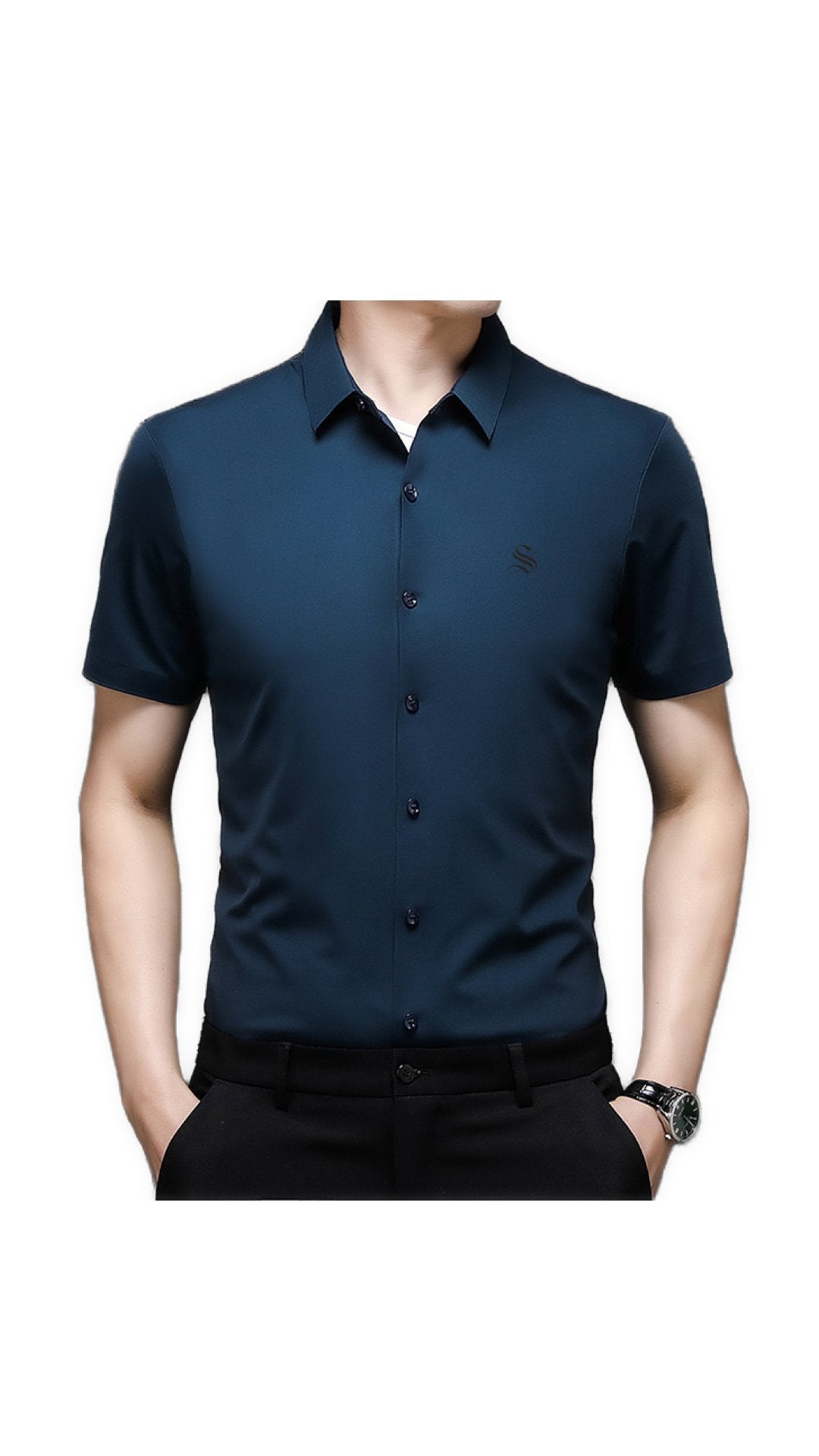 Edurto - Short Sleeves Shirt for Men - Sarman Fashion - Wholesale Clothing Fashion Brand for Men from Canada
