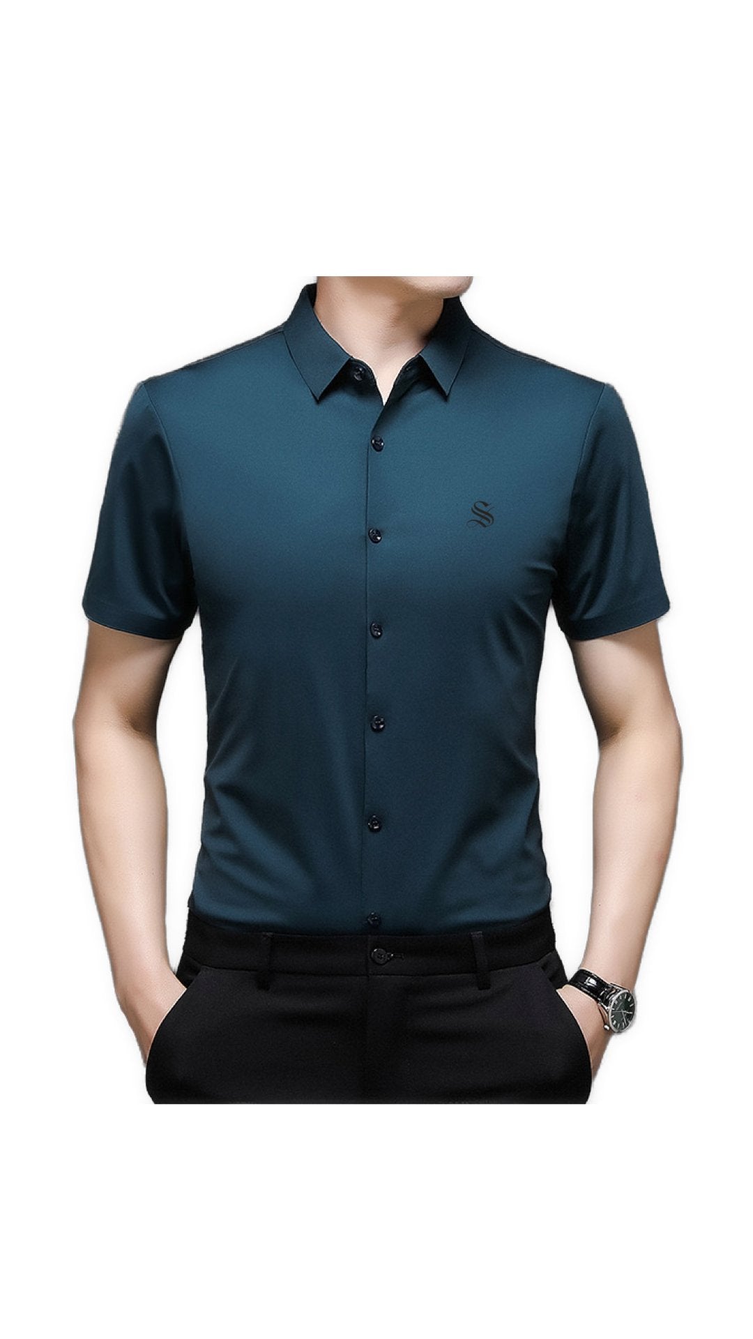 Edurto - Short Sleeves Shirt for Men - Sarman Fashion - Wholesale Clothing Fashion Brand for Men from Canada