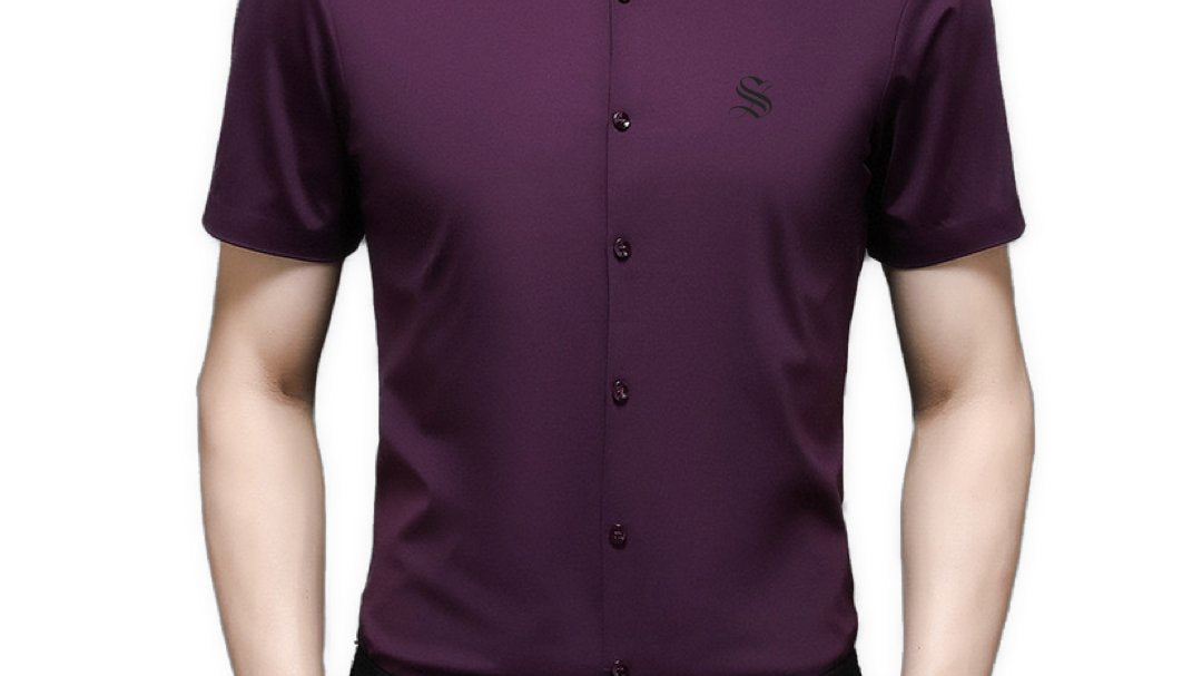Edurto - Short Sleeves Shirt for Men - Sarman Fashion - Wholesale Clothing Fashion Brand for Men from Canada