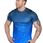 Eiffel - Blue T-Shirt for Men - Sarman Fashion - Wholesale Clothing Fashion Brand for Men from Canada